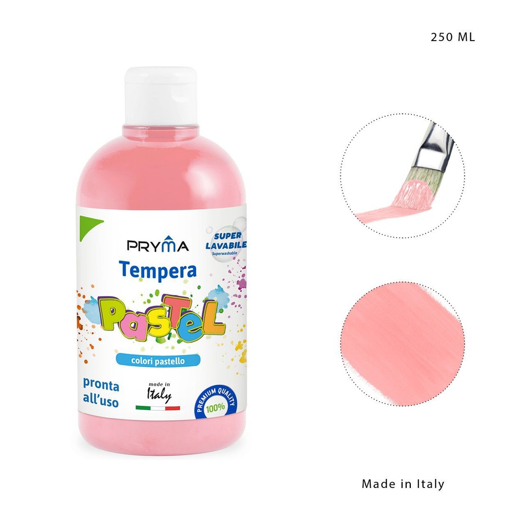 Témpera lavable 250ml rosa pastel para manualidades