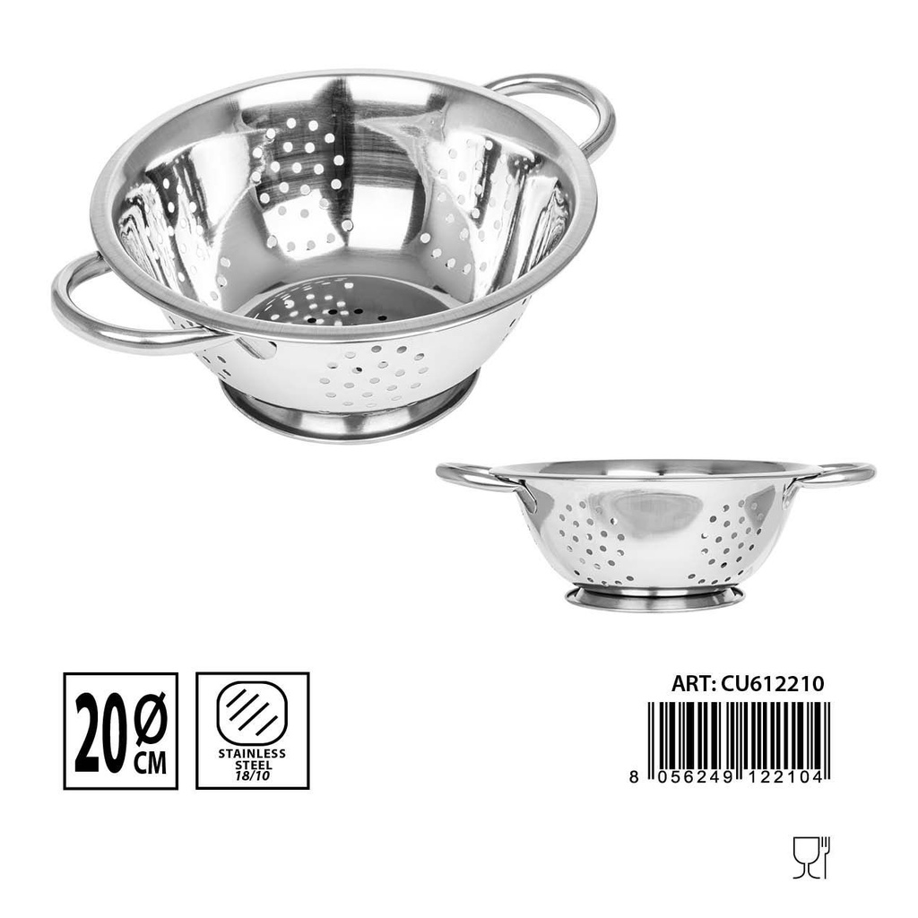 Escurridor de acero inoxidable D20cm para cocina