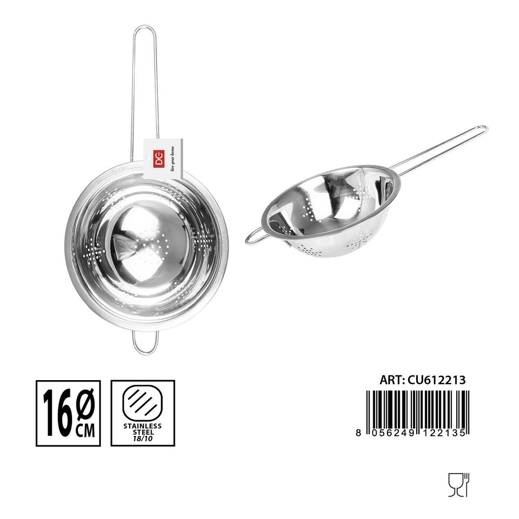Colador de acero 16cm - Utensilios de cocina 