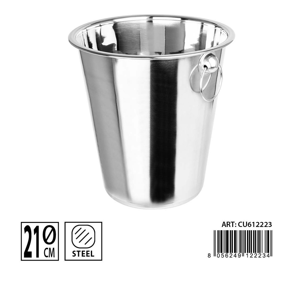 Cubo para botellas de acero inoxidable de 21 cm - Accesorios de bar