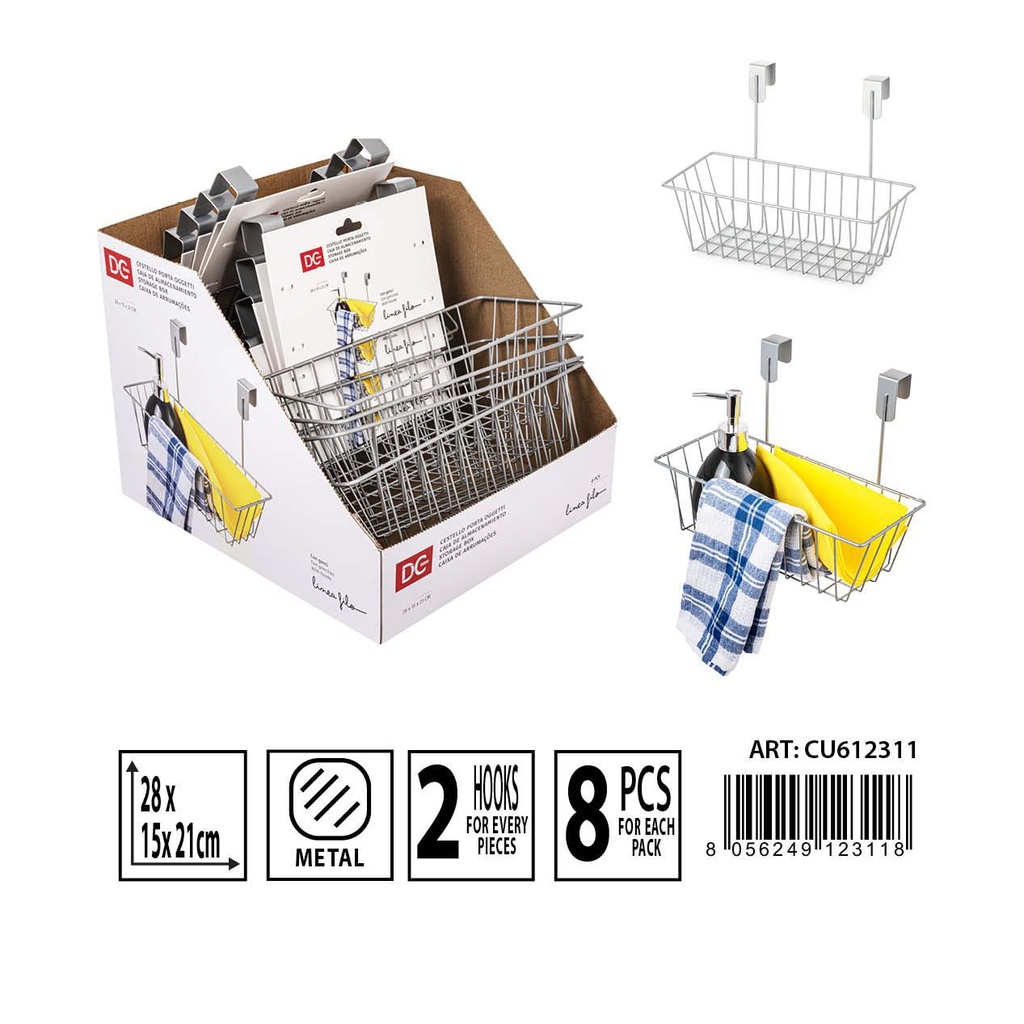 Cesta con colgador 28x15x21 cm - Accesorios de cocina