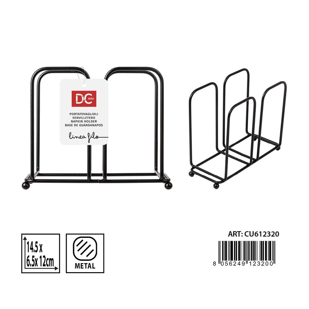 Servilletero 14.5x6.5x12cm para mesa