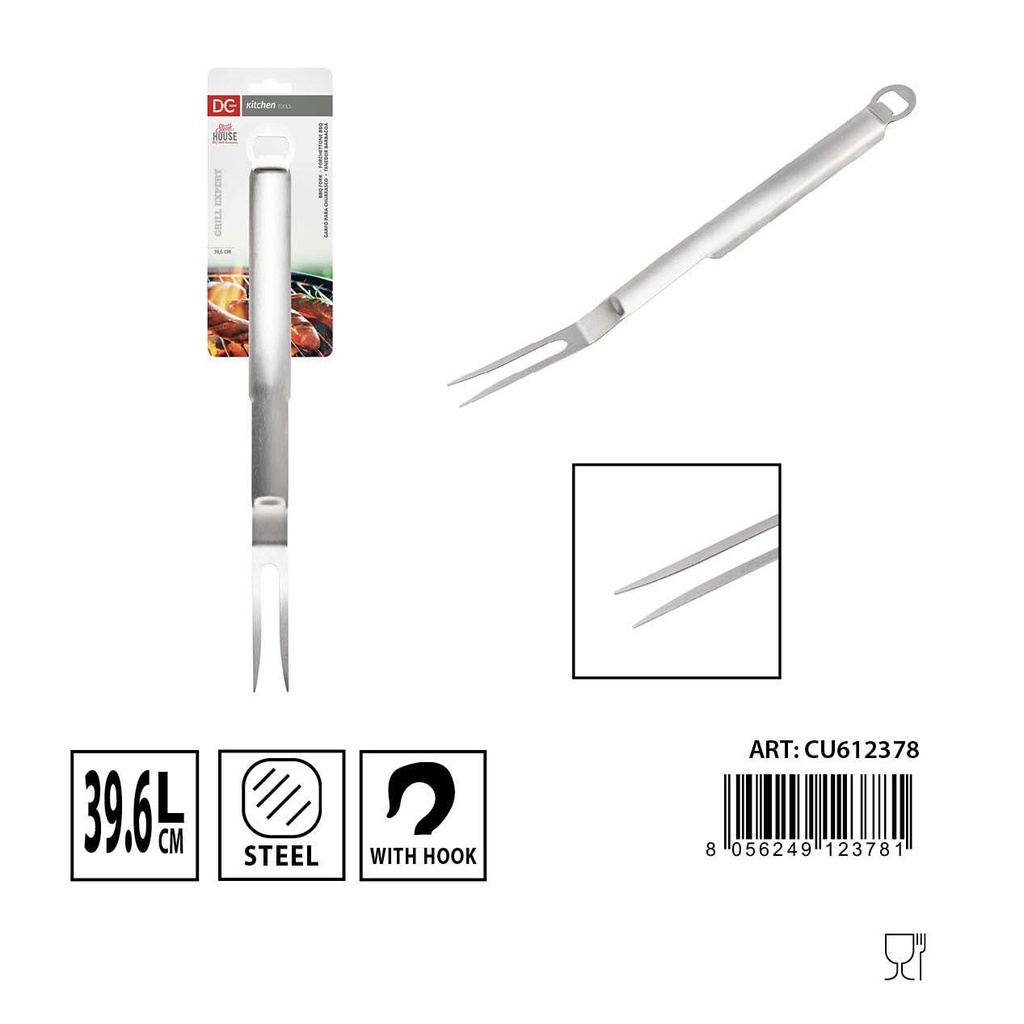 Tenedor para asar en BBQ 39.6cm - Herramientas de asado