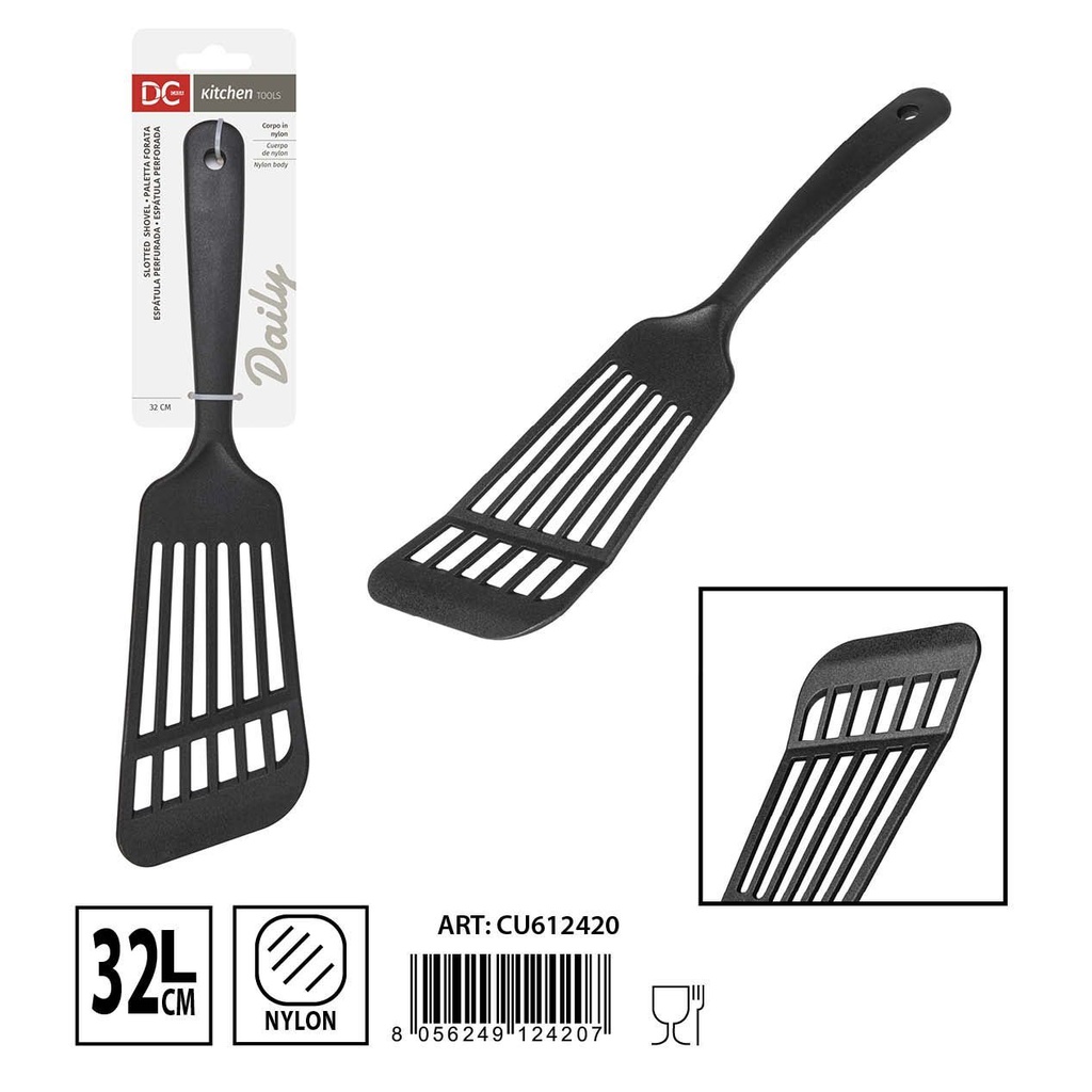 Cuchara perforada de nylon 32cm para cocina