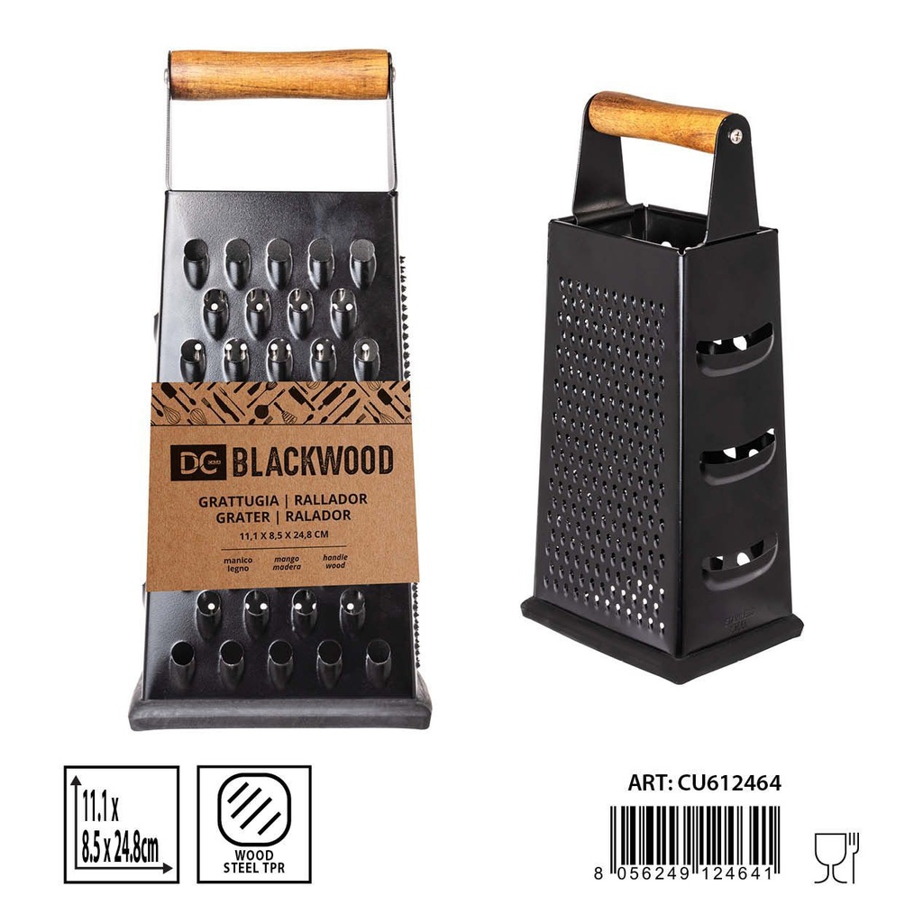 Rallador de madera 11.1x8.5x24.8 cm - Herramienta de cocina