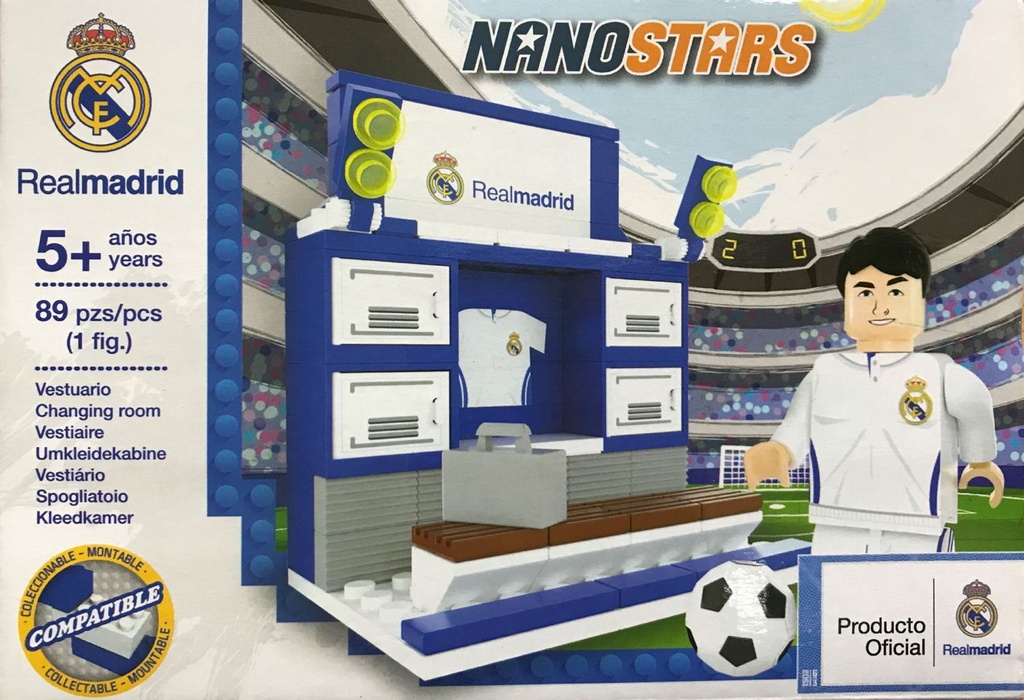 NanoStars cambiador de vestuario 89 piezas Real Madrid