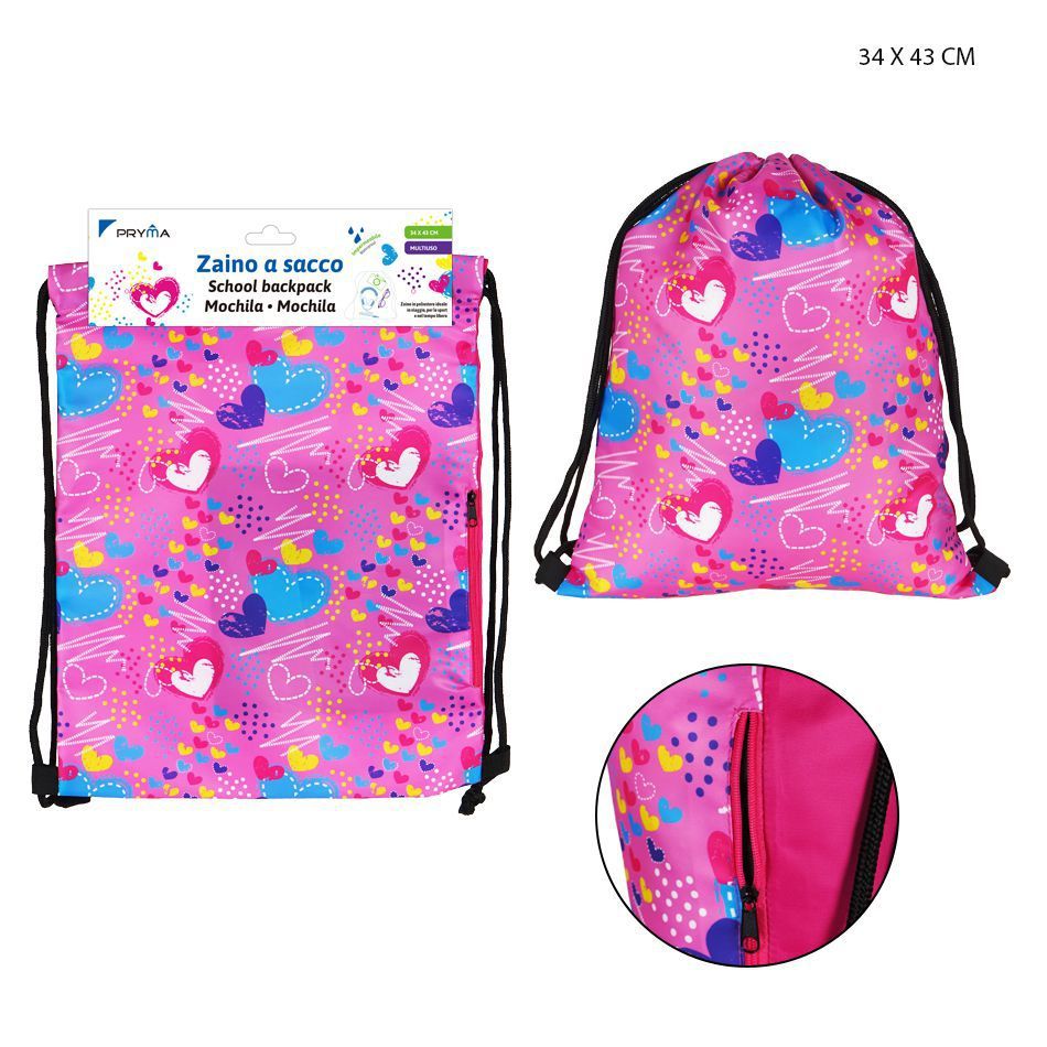 Bolsa con cordón 34x43cm para deporte y almacenamiento
