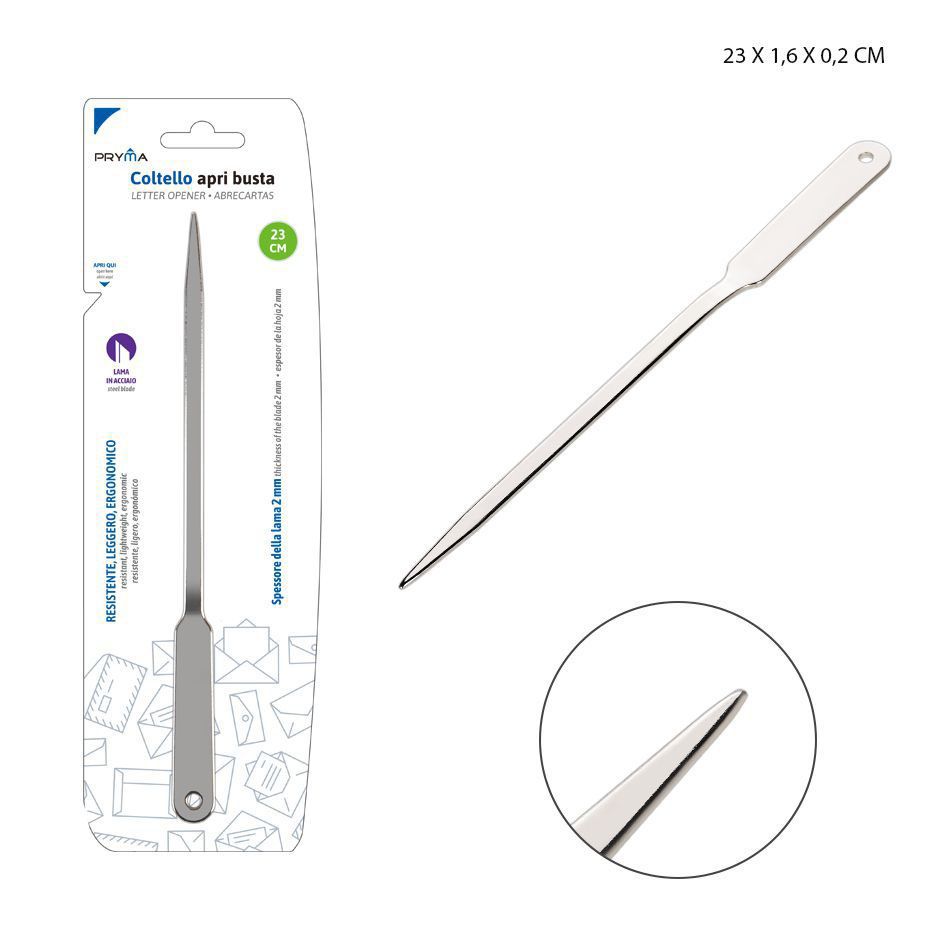Cuchillo abrecartas 23X1.6X0.2CM - Accesorios de oficina