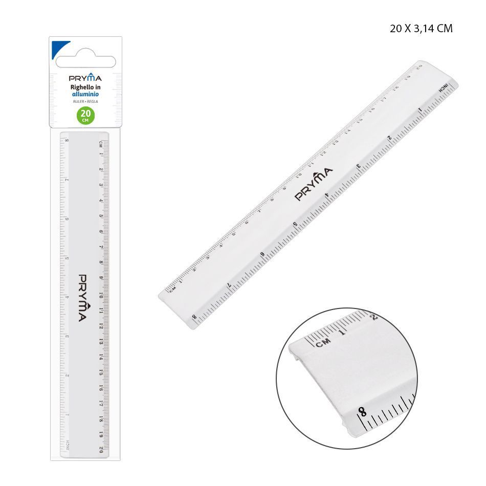Regla de Alumino 20cm - Herramientas de escritorio