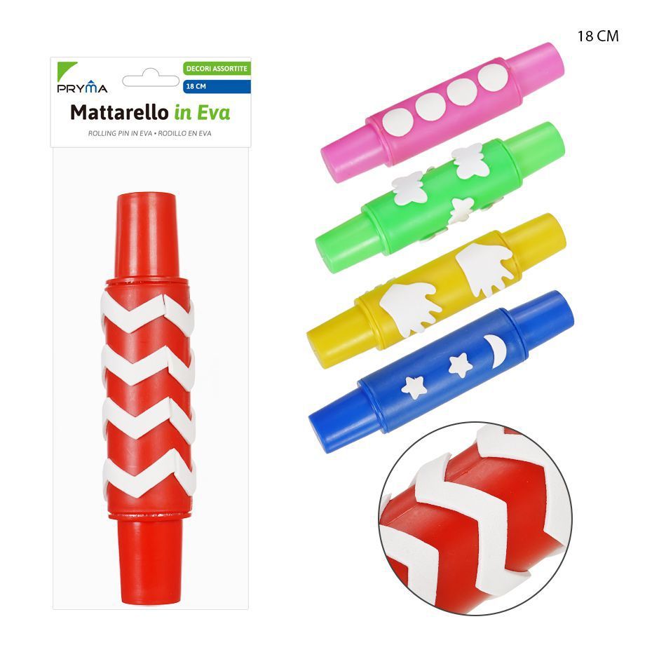 Rodillo de goma EVA 18cm para manualidades y arte