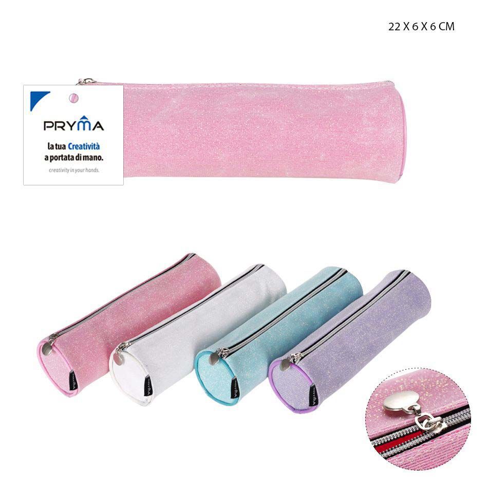 Estuche purpurina 22x6x6cm para material escolar