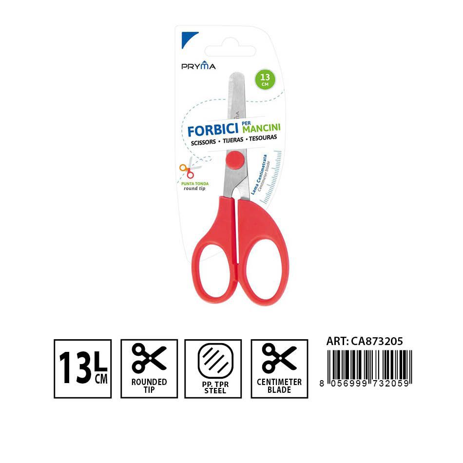 Tijera para zurdos centrada 13CM - Utensilios de papelería
