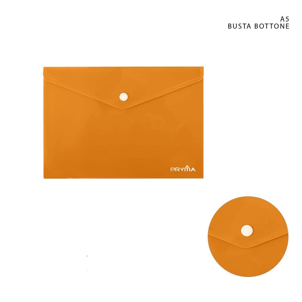 Carpeta A5 con botón naranja - Material de papelería