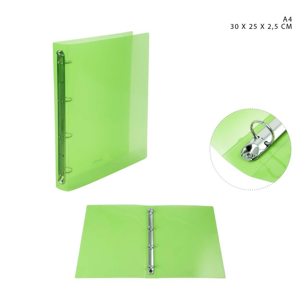 Funda A4 verde 30x25x2.5cm - Artículos de oficina