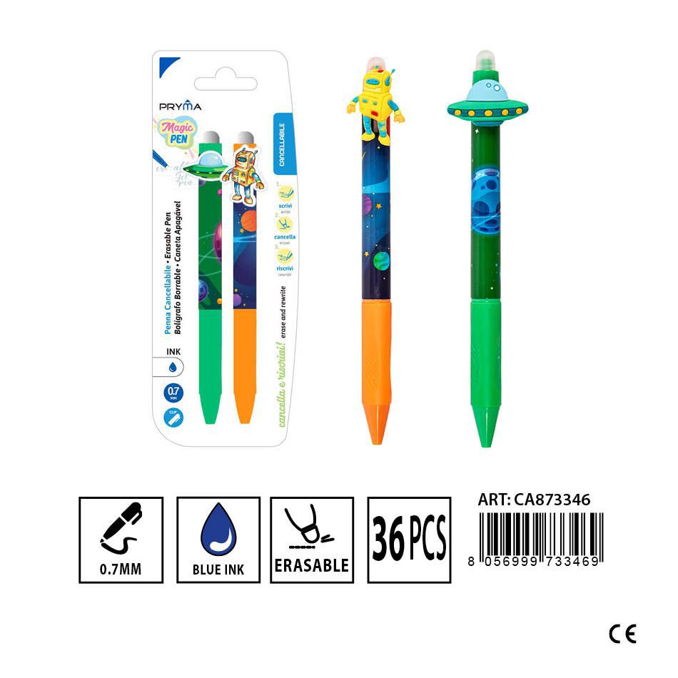 Bolígrafo borrable 0.7MM 2pz - Material de papelería