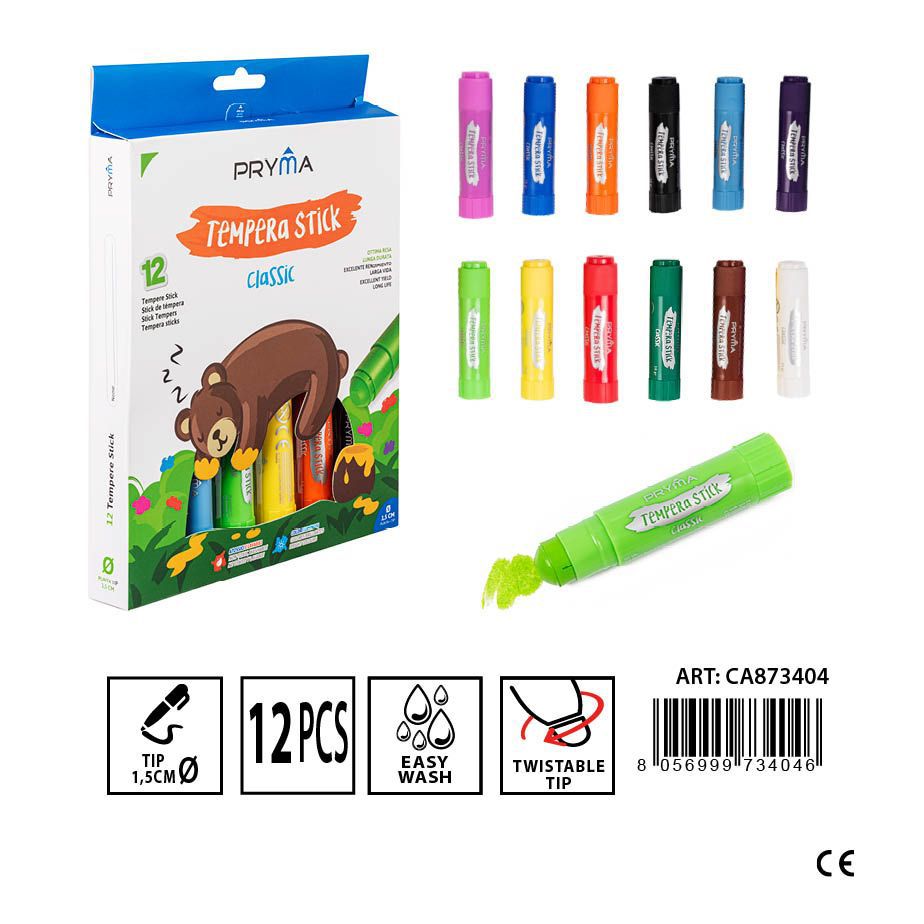 Rotuladores stick 12pz escolares