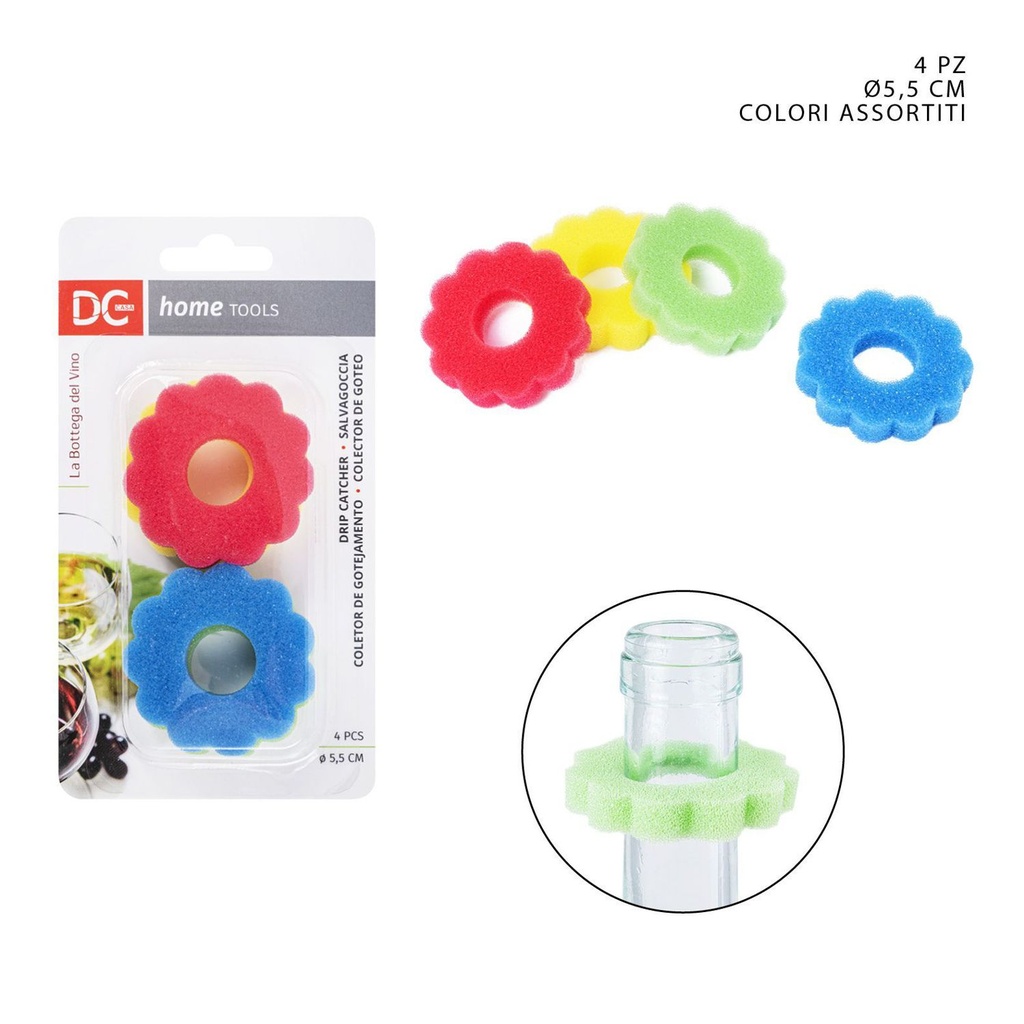 Salvagotas para botellas 5.5CM 4 piezas - Accesorios de cocina