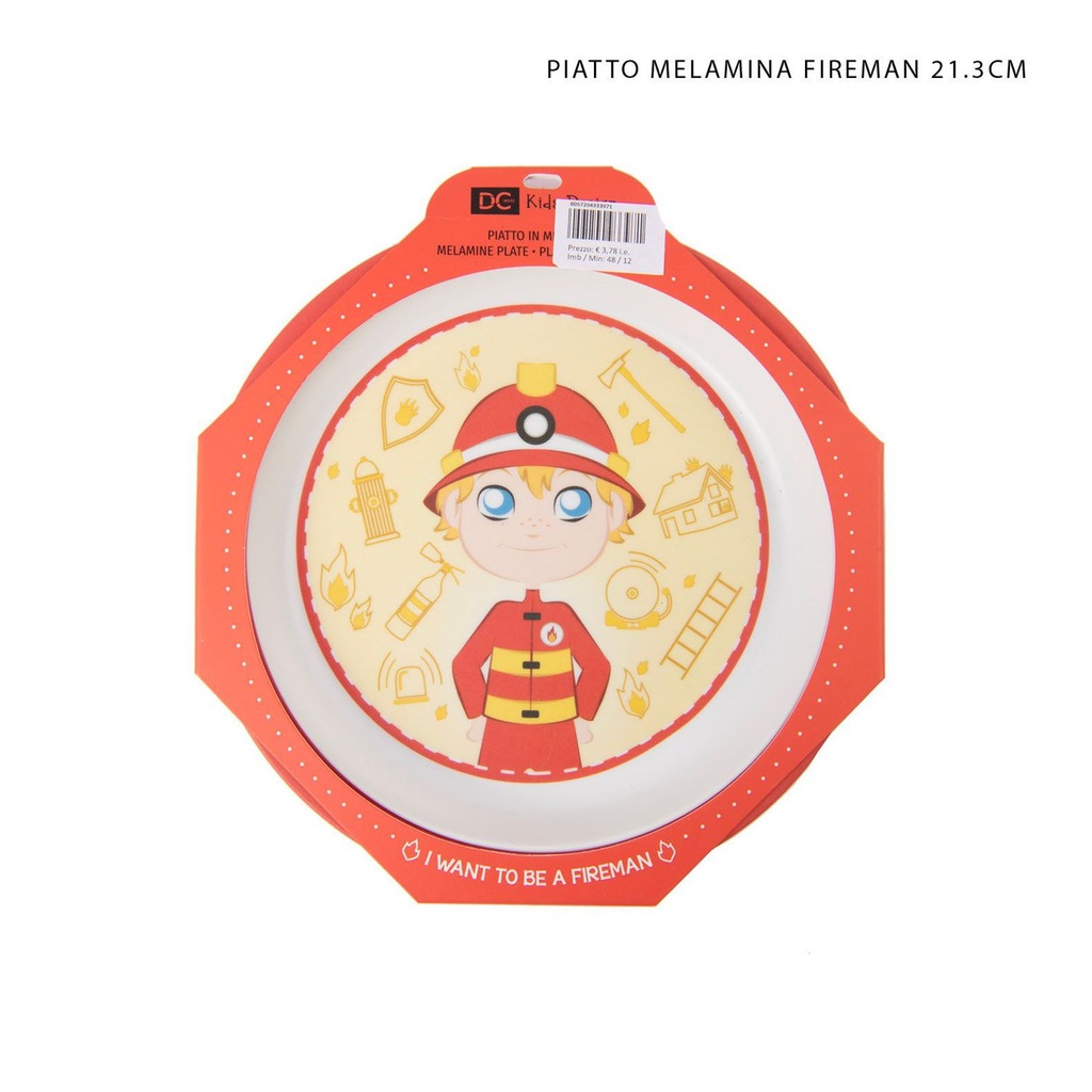 Plato de melamina 21.3cm para servir alimentos