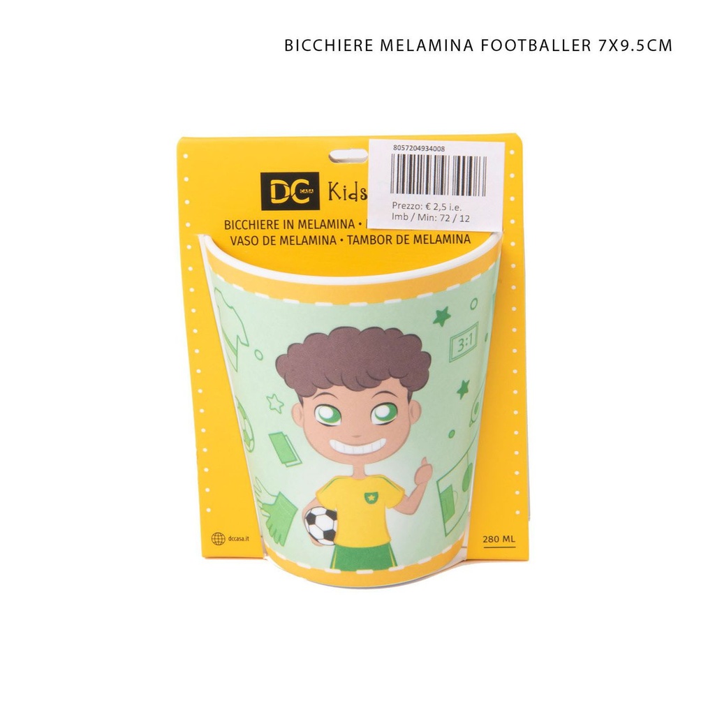 Vaso de melamina 7x9.5cm para uso infantil