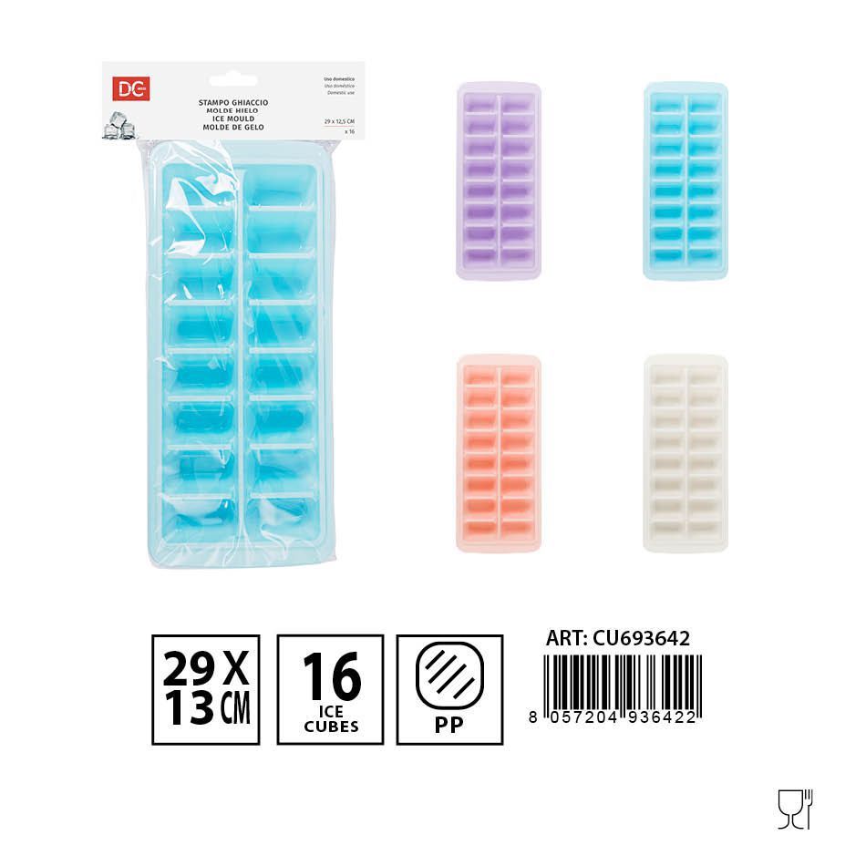 Molde para hielo 16 cubos 29 x 12.5 cm - Accesorios de cocina