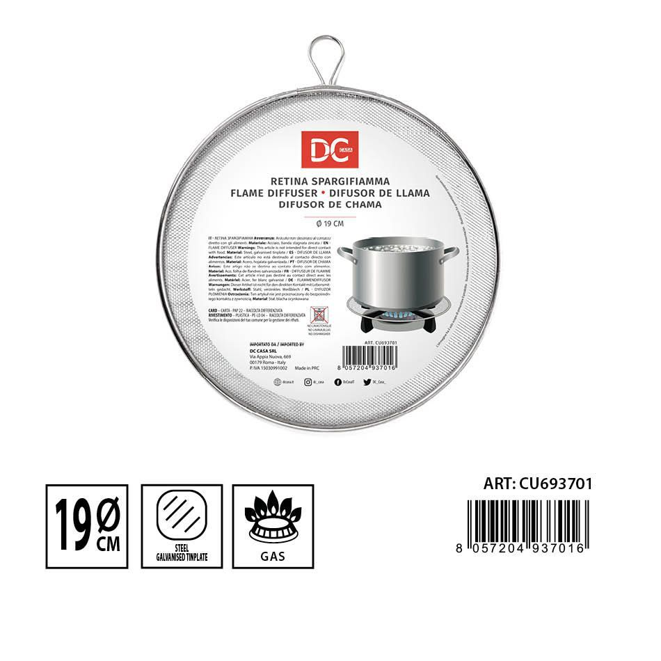 Difusor de calor para placa de cocina 19cm