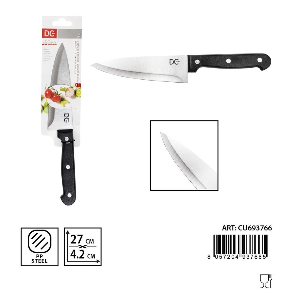 Cuchillo del cocinero 27x4.2cm