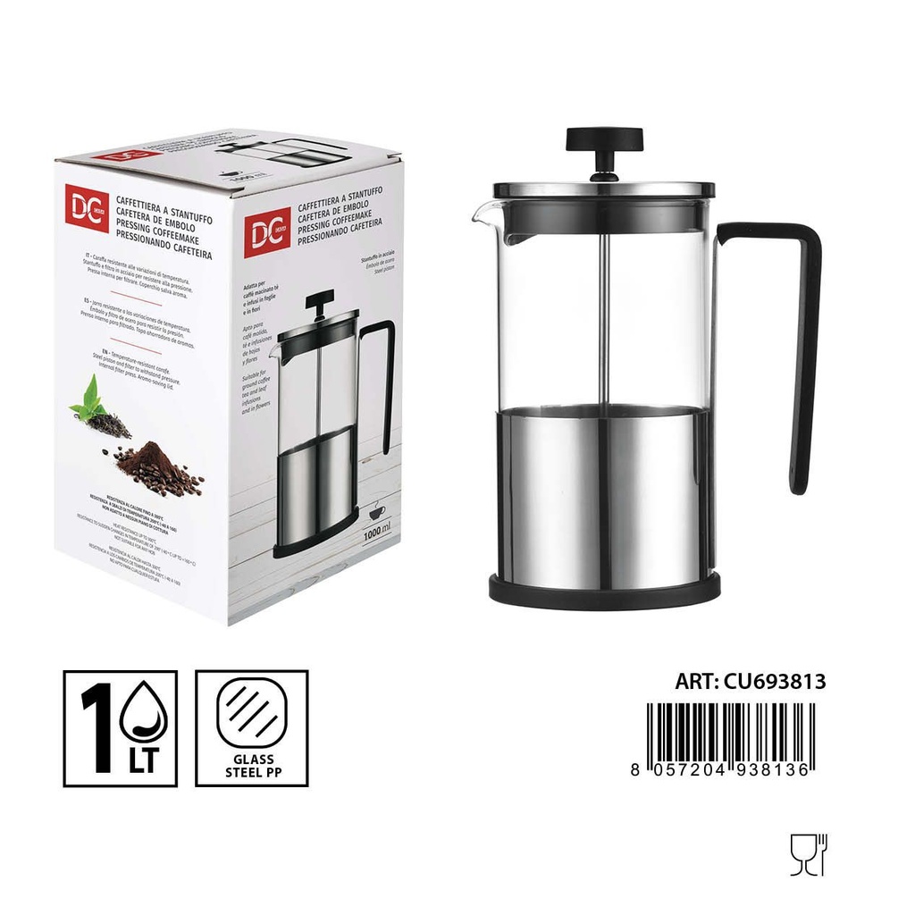 Cafetera de émbolo 1000 ml - Utensilios para café