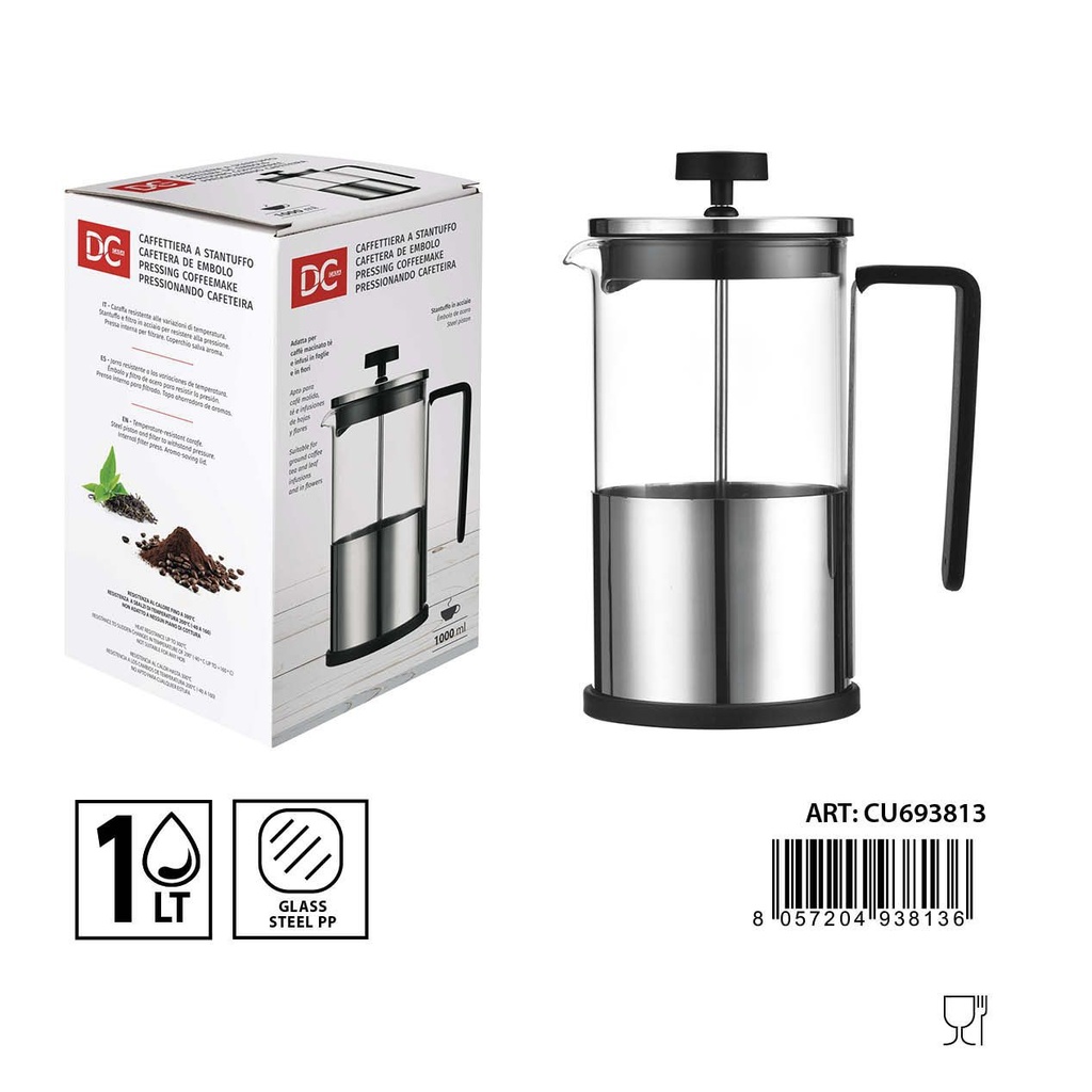 Cafetera de émbolo 1000ml