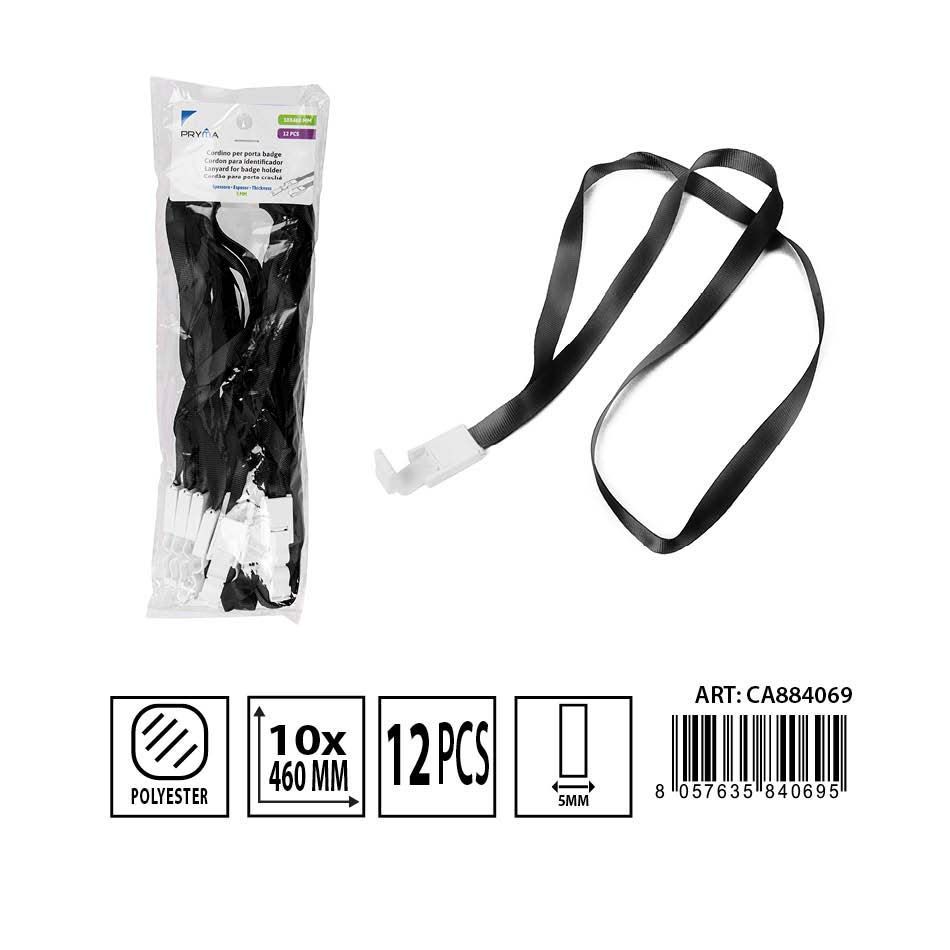 Cordón para identificador 10x460 mm 12 unidades - Material de oficina