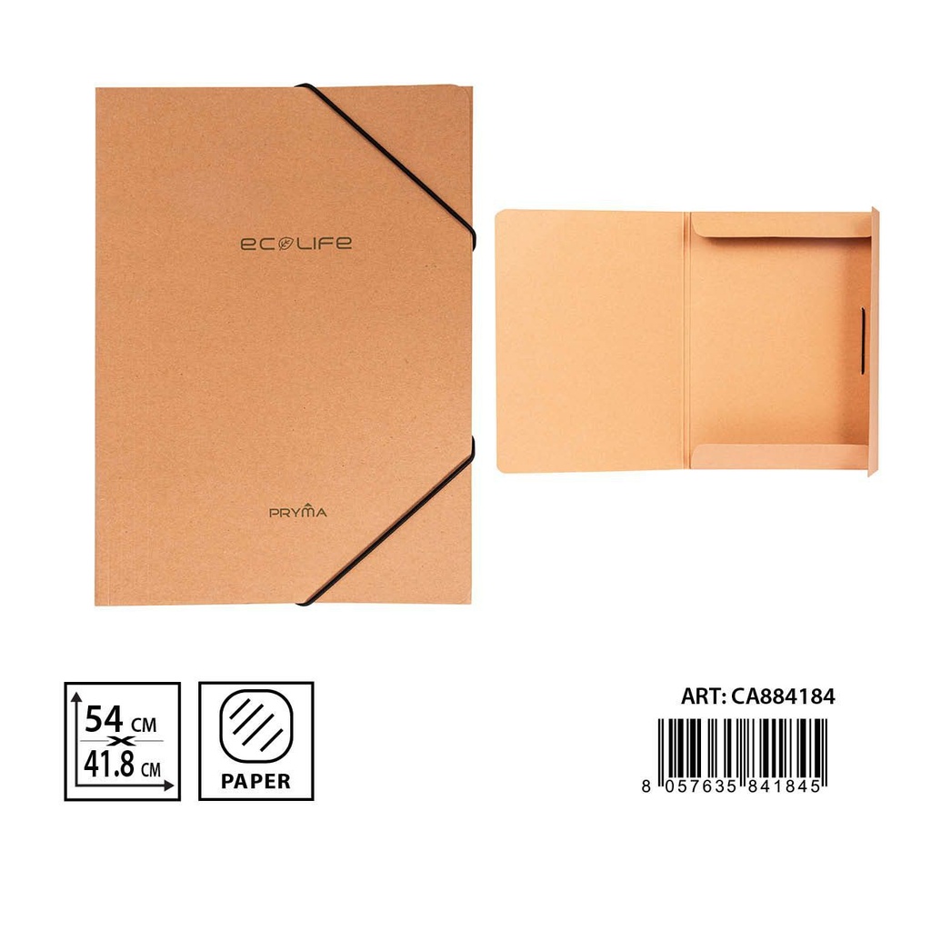 Carpeta kraft 54x41.8cm para documentos y archivos