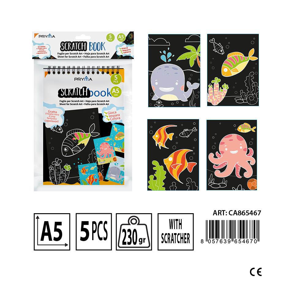 Libreta rascable A5 5FF 230G - Material de arte