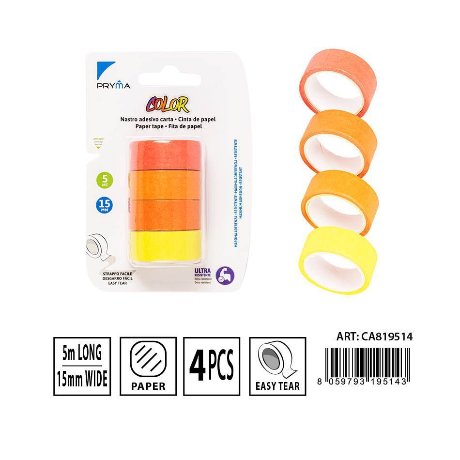 Cinta adhesiva de papel 15MMX5M - Adhesivos