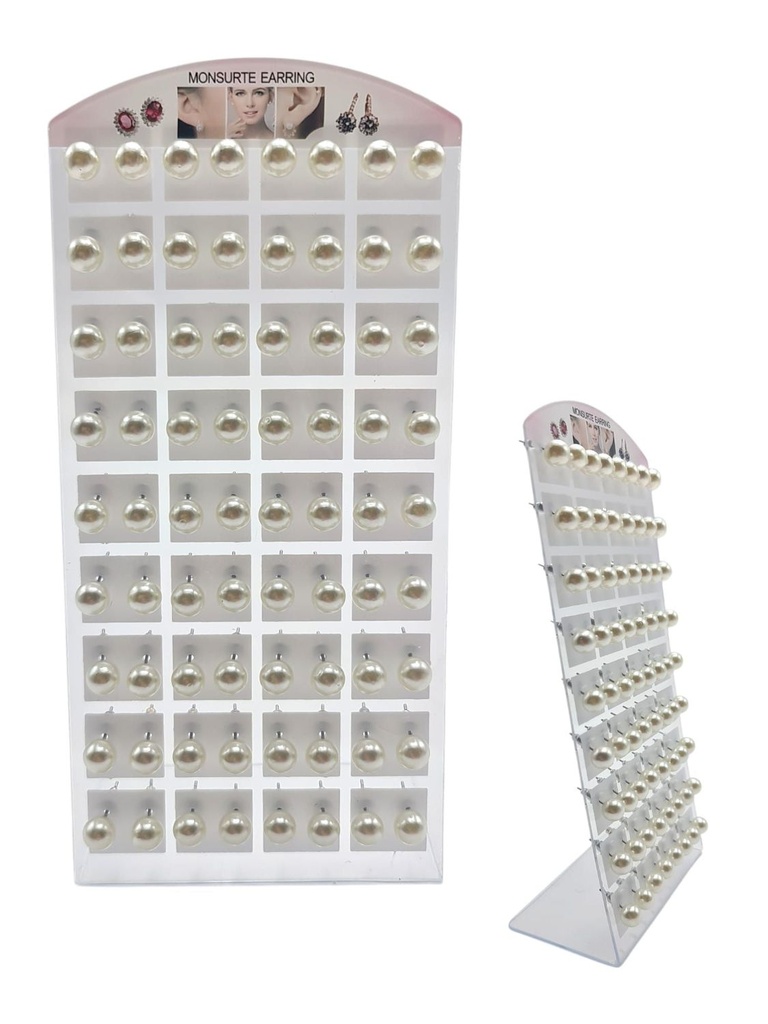 Pendientes de perla 8mm 36/u Mons para bisutería