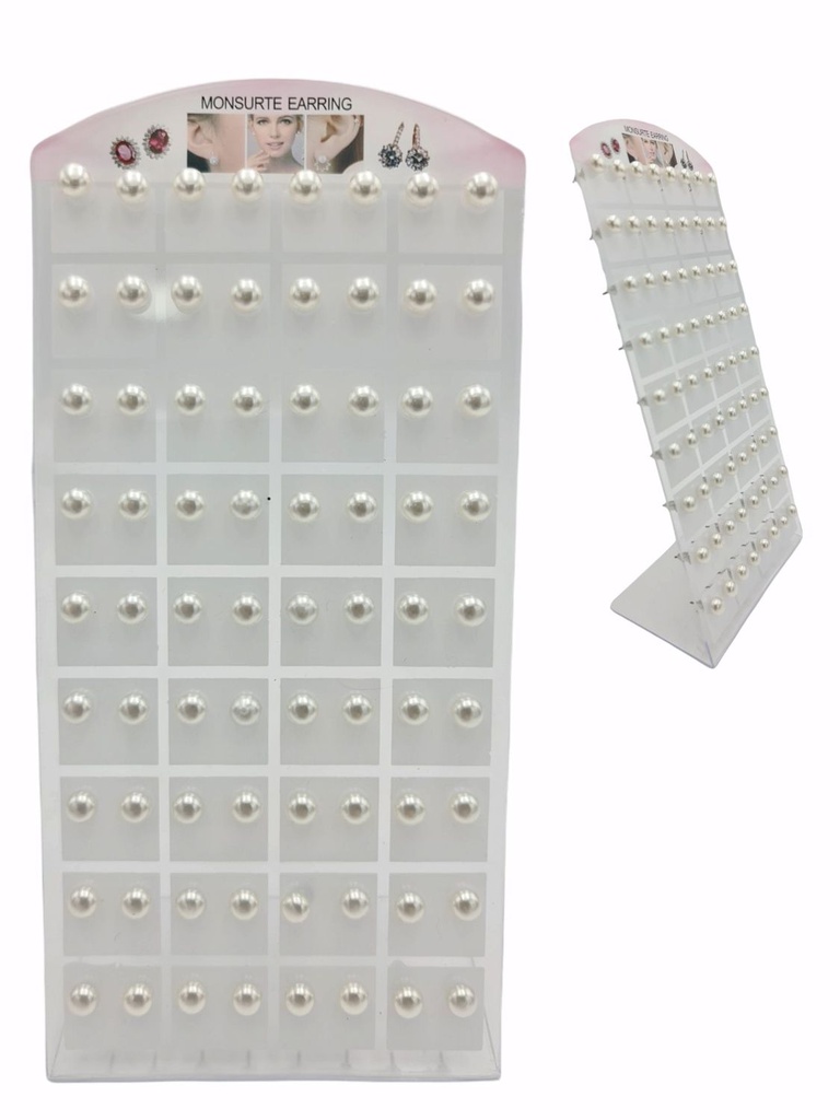 Pendiente perla/oval 6mm 36/p - Joyería y bisutería