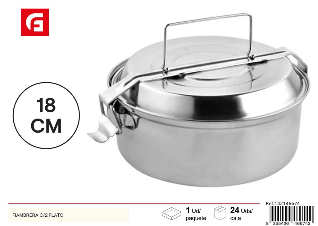 Fiambrera de acero inoxidable de 18 cm - Utensilios de cocina