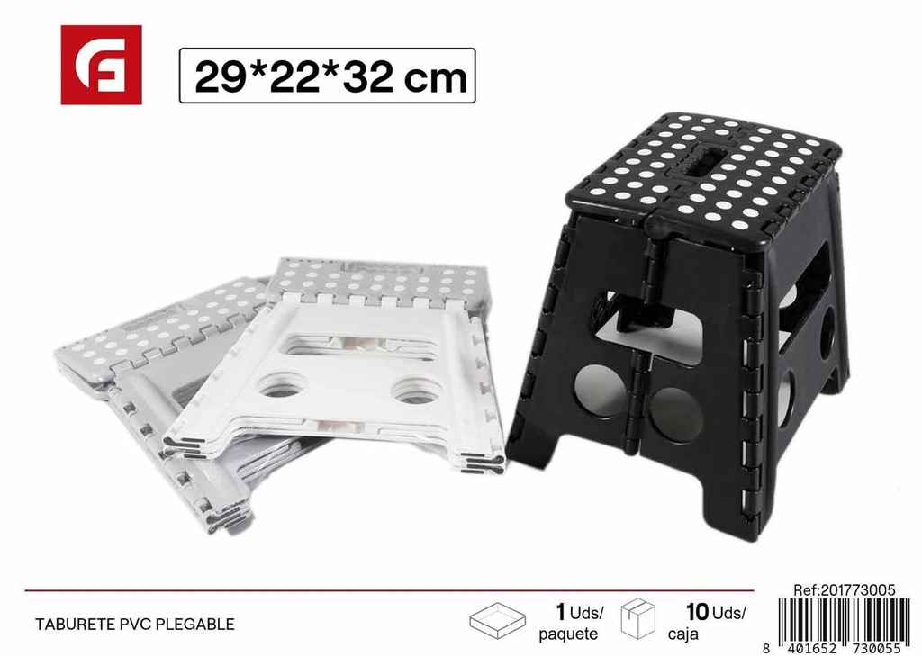 Silla taburete plegable PVC - Mobiliario y bazar