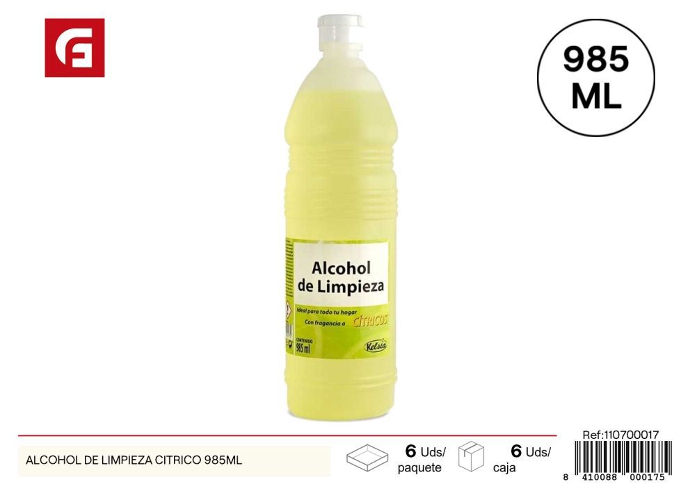 Alcohol de limpieza cítrico 985 ml - Productos de limpieza