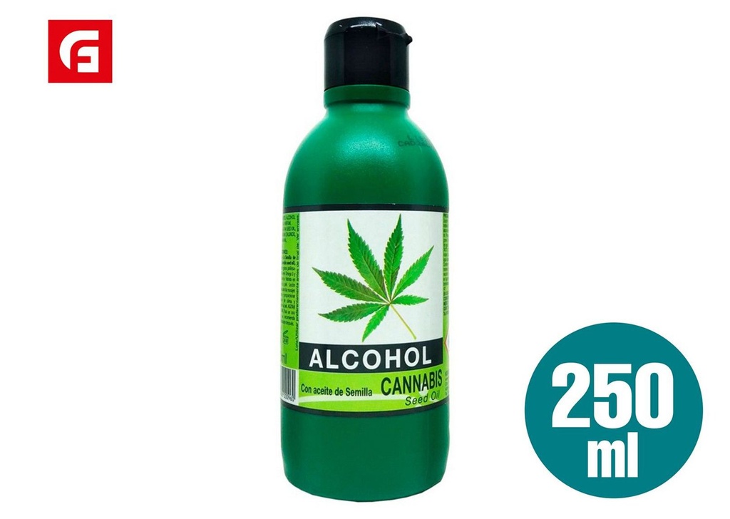 Alcohol cannabis 250ml para cuidado personal