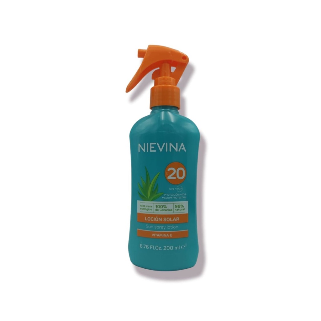 Loción solar Nievina SPF 20 200ml - Protección solar y cuidado de la piel