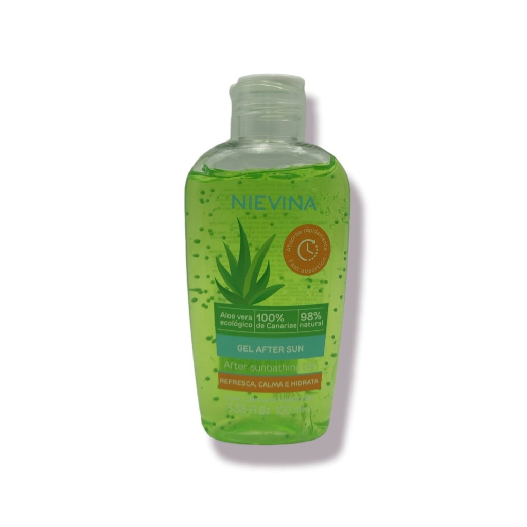 Gel de aloe vera 100ml Nievina para hidratación y cuidado de la piel