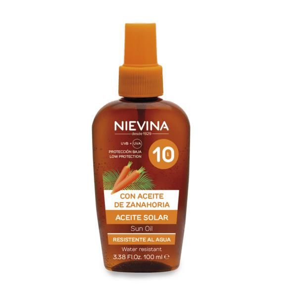 Nievina aceite de zanahoria F10 100ml protector solar