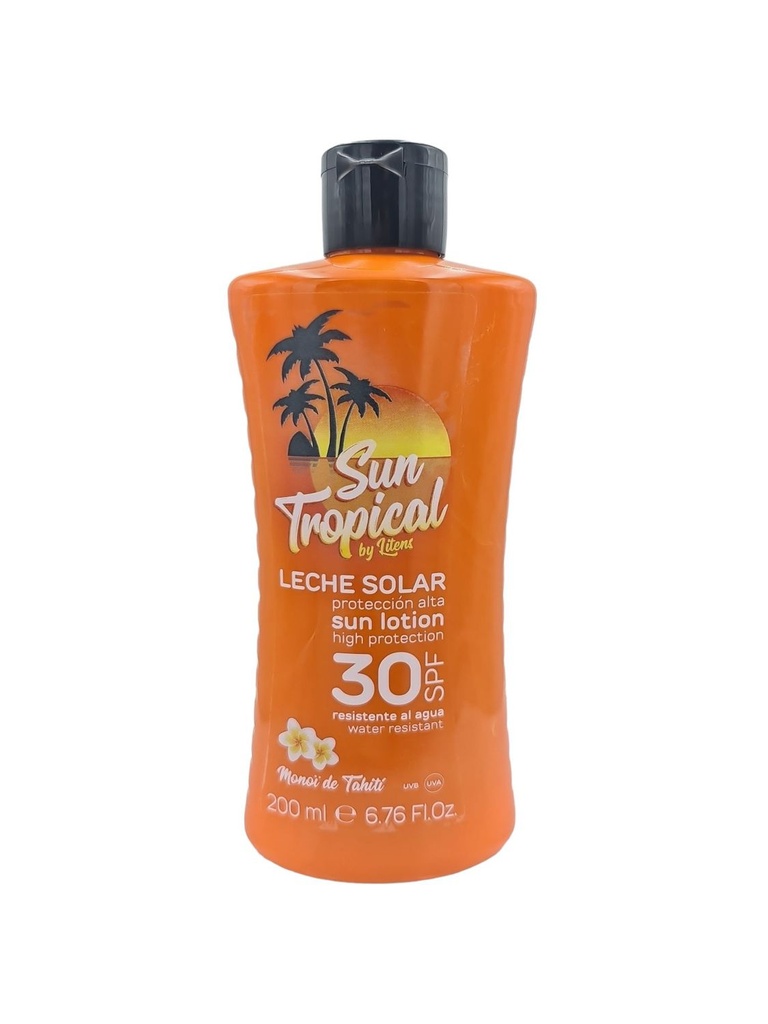 Leche solar Sun Tropical SPF30 200ml para protección solar