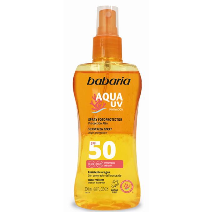 Protector solar resistente al agua F50 200ml Babaria para cuidado personal