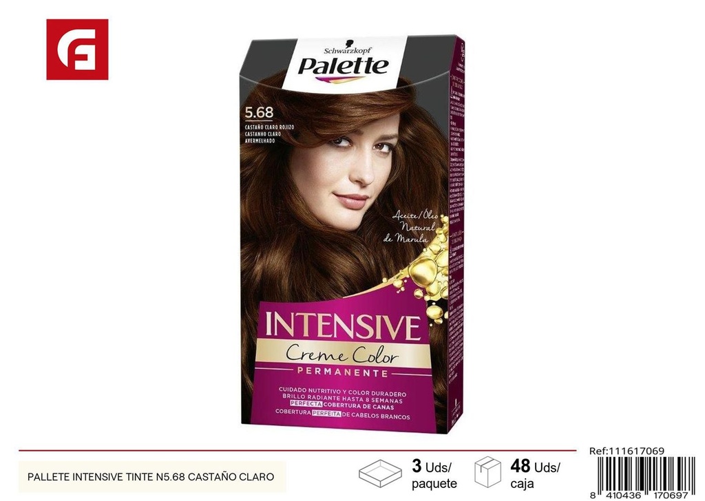 Tinte de cabello Palette Intensive N5.68 castaño claro