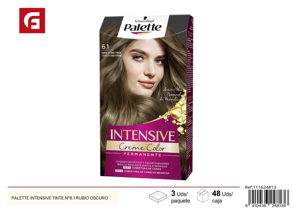 Tinte de cabello Palette Intensive Nº6.1 rubio oscuro