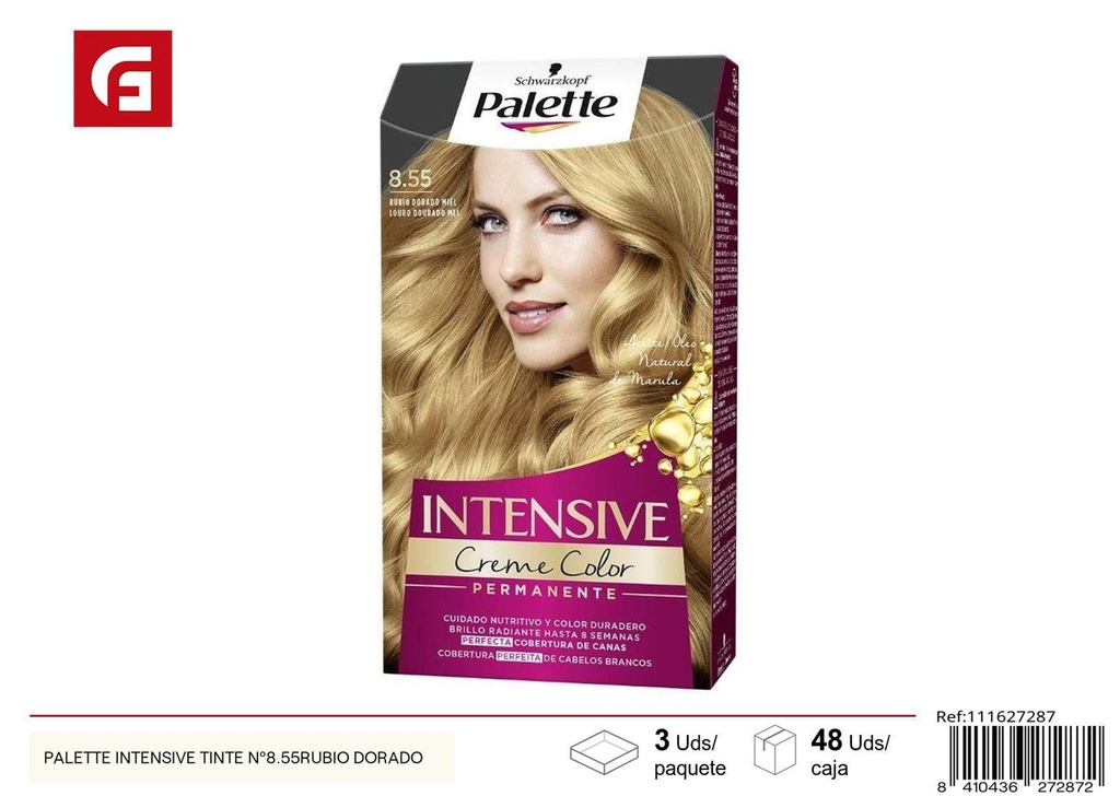 Tinte de pelo Palette Intensive rubio dorado Nº8.55