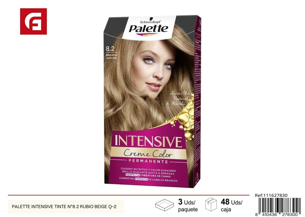 Tinte para cabello Palette Intensive nº 8.2 rubio beige para cuidado personal