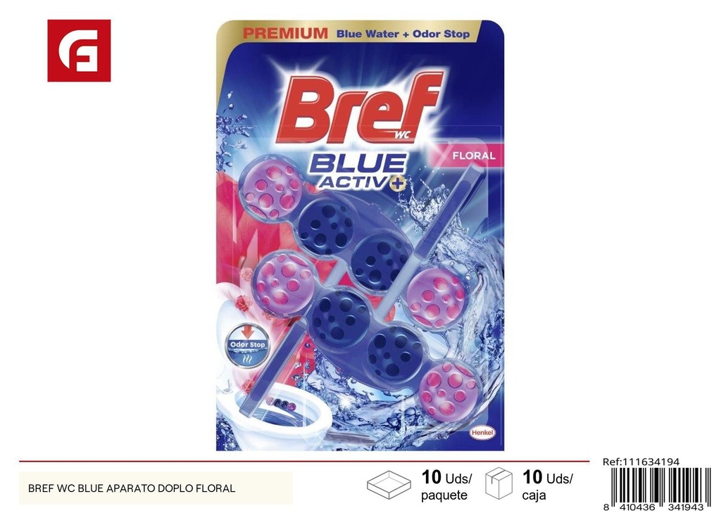 Limpiador de WC Bref Blue aparato doble floral