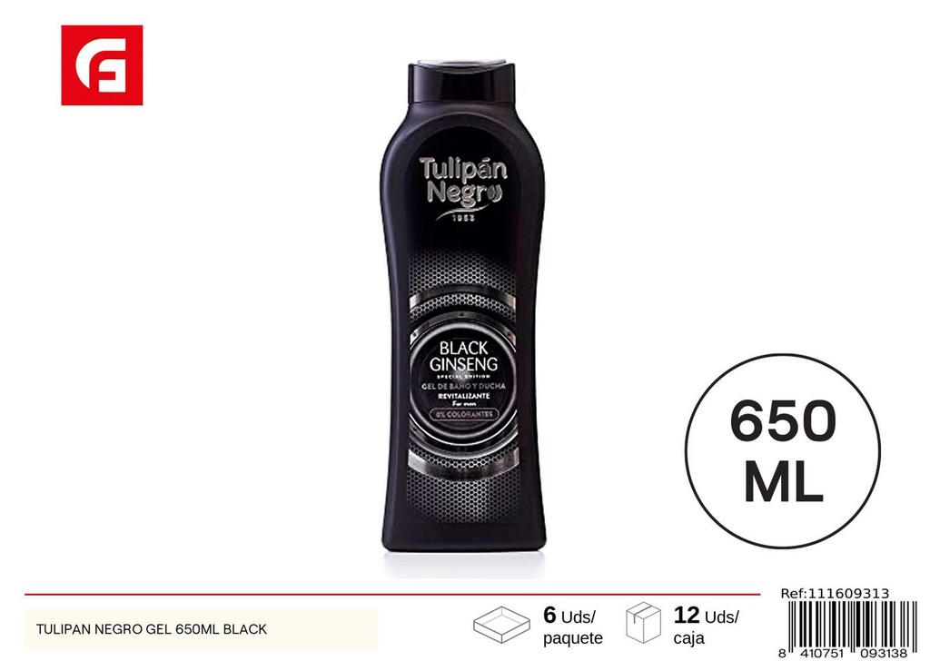 Gel de ducha Tulipán Negro 650ml