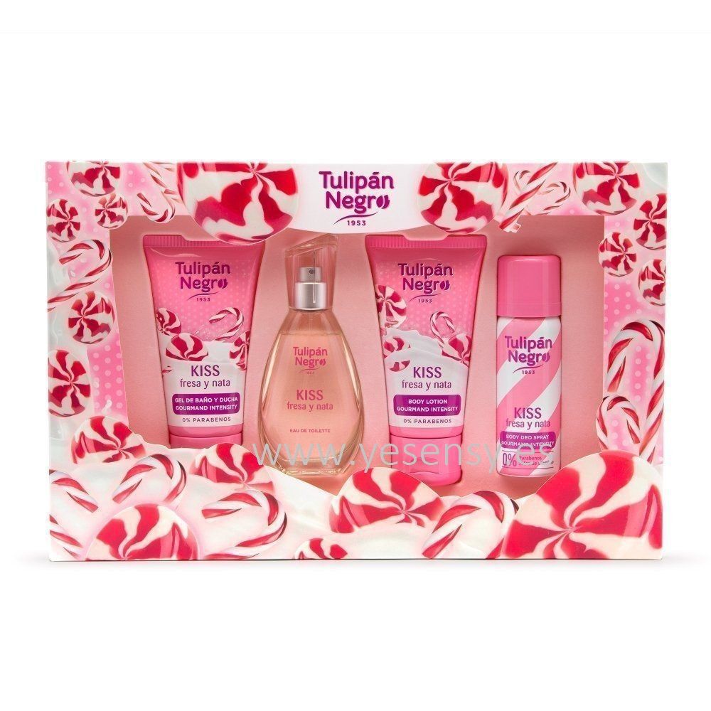 Estuche de perfumes Tulipán negro con fresas y nata - Perfumes